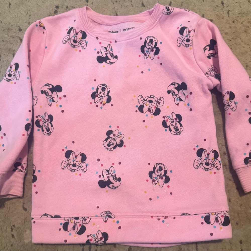 Disney Pink Minnie Mouse Fleece Top